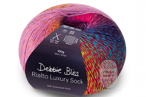 RIALTO LUXURY SOCK, схема вязания на сайте Люди Вяжут