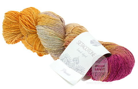 SETACOTONE hand-dyed, схема вязания на сайте Люди Вяжут