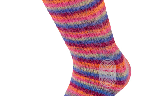 MEILENWEIT 100 COSY SOCKS MULTI STRIPES, схема вязания на сайте Люди Вяжут