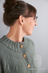 Кардиган/жилет Mapala из пряжи Cool Wool & Ecopuno/Ecopuno hand-dyed, схема вязания на сайте Люди Вяжут