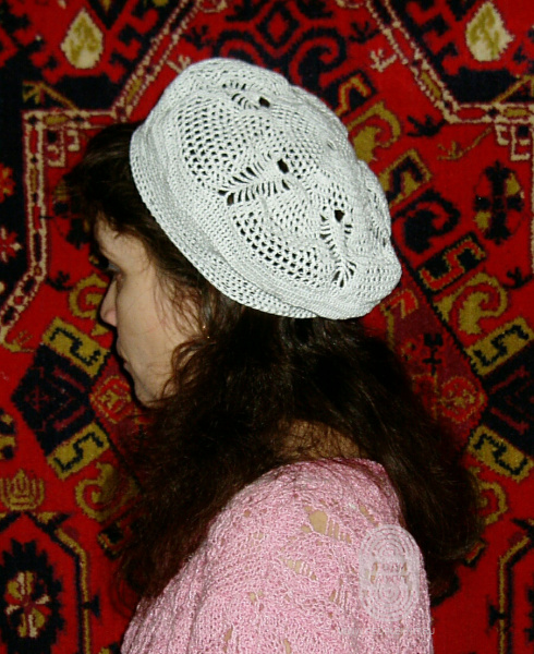 Ажурный берет, схема вязания на сайте Люди Вяжут