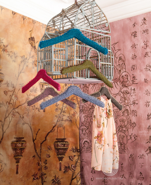 Чехлы для вешалок, схема вязания на сайте Люди Вяжут