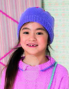 Шапка с цветочком для девочки, схема вязания на сайте Люди Вяжут