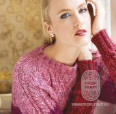 Colorblock Fisherman's Sweater, схема вязания на сайте Люди Вяжут