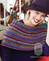 Woven Cape, схема вязания на сайте Люди Вяжут