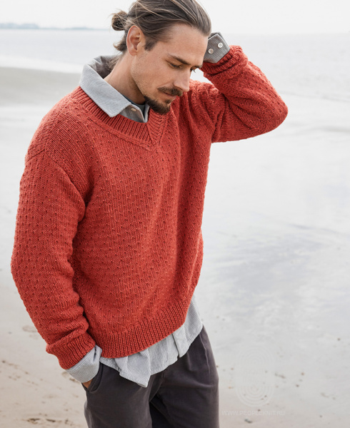 Пуловер, схема вязания на сайте Люди Вяжут