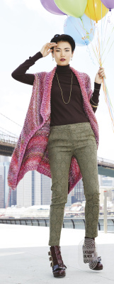 Oversized Vest, схема вязания на сайте Люди Вяжут