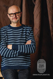 Мужской Breton Stripe, схема вязания на сайте Люди Вяжут