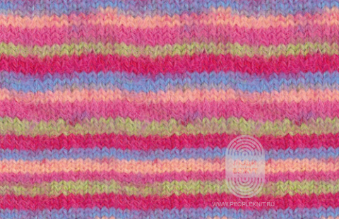 MEILENWEIT 100 COSY SOCKS MULTI STRIPES, схема вязания на сайте Люди Вяжут