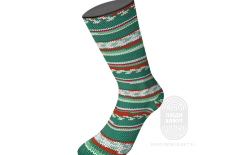 MEILENWEIT 6-PLY 150 MERINO CHRISTMAS LUREX, схема вязания на сайте Люди Вяжут