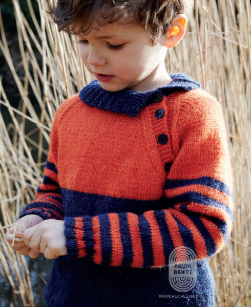 Свитер SONNY JIM, схема вязания на сайте Люди Вяжут