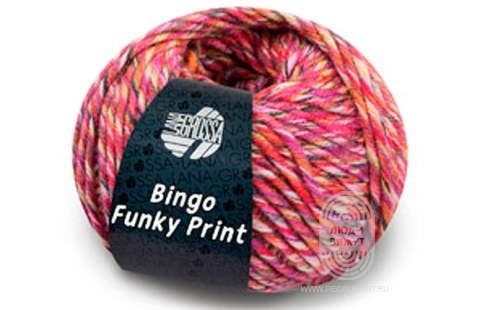 BINGO print/funky print/degrade, схема вязания на сайте Люди Вяжут