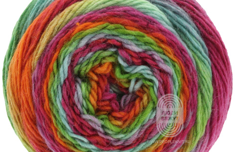 MEILENWEIT 100 COLOR MIX MULTI, схема вязания на сайте Люди Вяжут