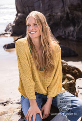 Пуловер-кимоно, схема вязания на сайте Люди Вяжут