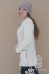 Пальто без застежек, схема вязания на сайте Люди Вяжут