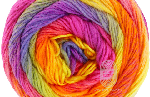 MEILENWEIT 100 COLOR MIX MULTI, схема вязания на сайте Люди Вяжут