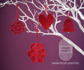 Цветок, схема вязания на сайте Люди Вяжут