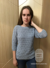 Джемпер "Кольчужка", схема вязания на сайте Люди Вяжут