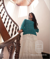 Branching Lace Kimono, схема вязания на сайте Люди Вяжут