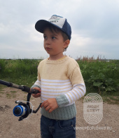 Полувер в полоску, схема вязания на сайте Люди Вяжут