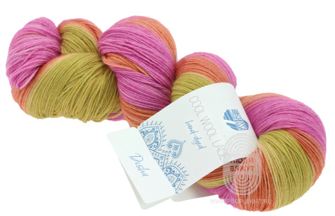 COOL WOOL LACE hand-dyed, схема вязания на сайте Люди Вяжут