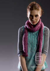 Шарф из пряжи Big Wool, схема вязания на сайте Люди Вяжут