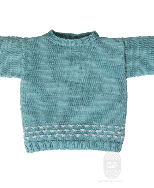 Пуловер, схема вязания на сайте Люди Вяжут