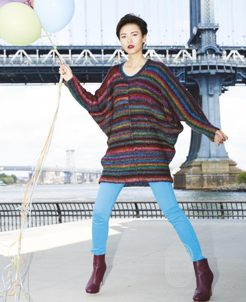 Batwing Pullover, схема вязания на сайте Люди Вяжут
