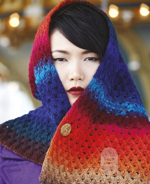 Convertible Button Cowl, схема вязания на сайте Люди Вяжут