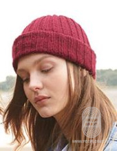 Связанная резинкой шапка с отворотом, схема вязания на сайте Люди Вяжут