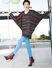 Batwing Pullover, схема вязания на сайте Люди Вяжут