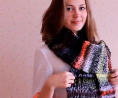 Интересный шарф для начинающих Интересный шарф для начинающих